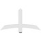 Ekena Millwork Bellingham Architectural Grade PVC Gable Bracket, 48"W x 26"H x 4"D x 4"F, 13/12 Pitch GBP048X26X0404BEL00 - alternate 3